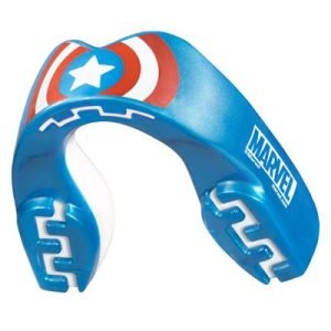 Marvel Captain America blue white and red MMA and Boxing Mouth Guard